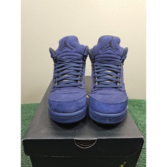 Size 7Y 8.5W - Air Jordan 5 Retro SE GS Midnight Navy FN5452-400 Georgetown - Picture 2 of 14